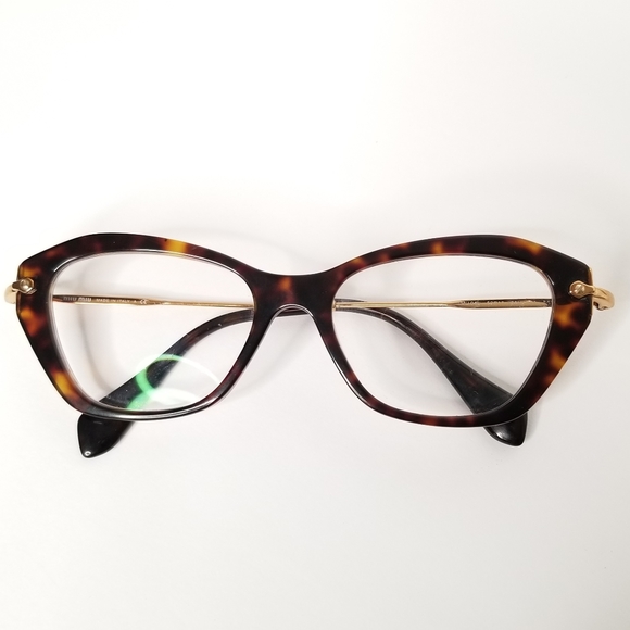 Miu Miu Cateye Havana Eyeglasses - Picture 1 of 8